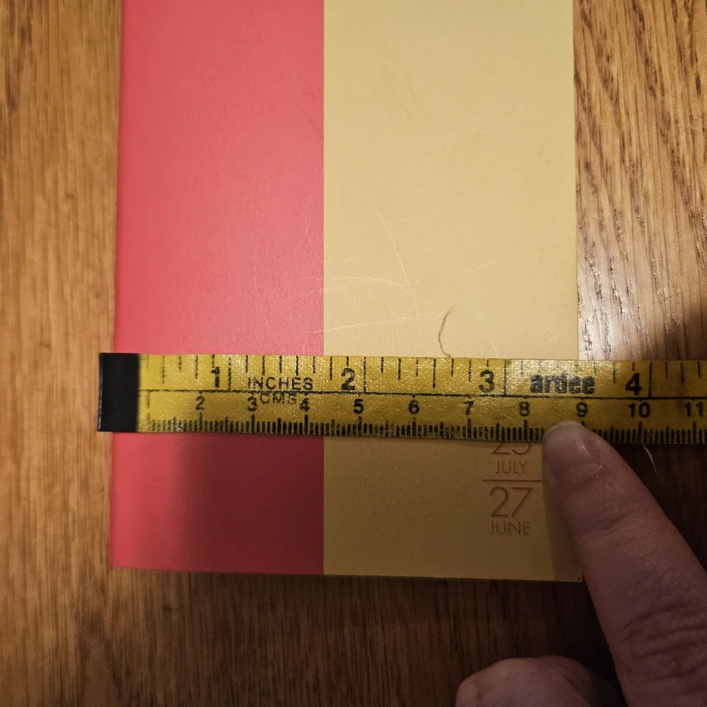 2025 July - 2027 June Red And Yellow Monthly Planner - Paper Trail